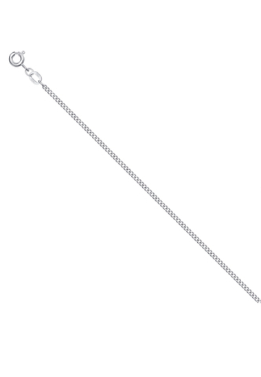 Цепь панцирное плетение из серебра 1 мм