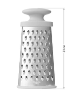 Терка DeNASTIA плоская, M 23x12x5,5, нерж.сталь+ТПР+ПП, мятный