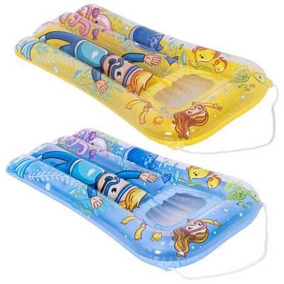 Доска для плавания надувная с прозрачным окошком "Подводный мир" 74*48см (3-6 лет) Sunclub 375