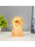 Светильник сенсорный «Цветок» LED крутится 6 Вт USB 15×4×16