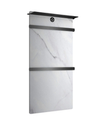 Полотенцесушитель электрический с каменной плитой Белый мрамор WONZON & WOGHAND STUTTGART, Темный графит (WW-A504W-GM)