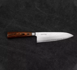 Tamahagane - Поварской нож Tsubame Brown 15см. / артикул   SNH-1127  / GTIN 4906496716288