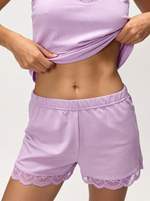 Шортики Лаванда с Кружевом