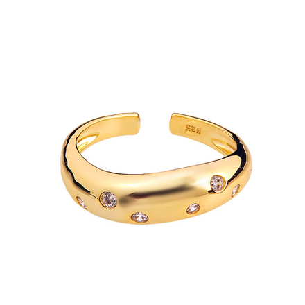 Латунное кольцо "Млечный путь" gold