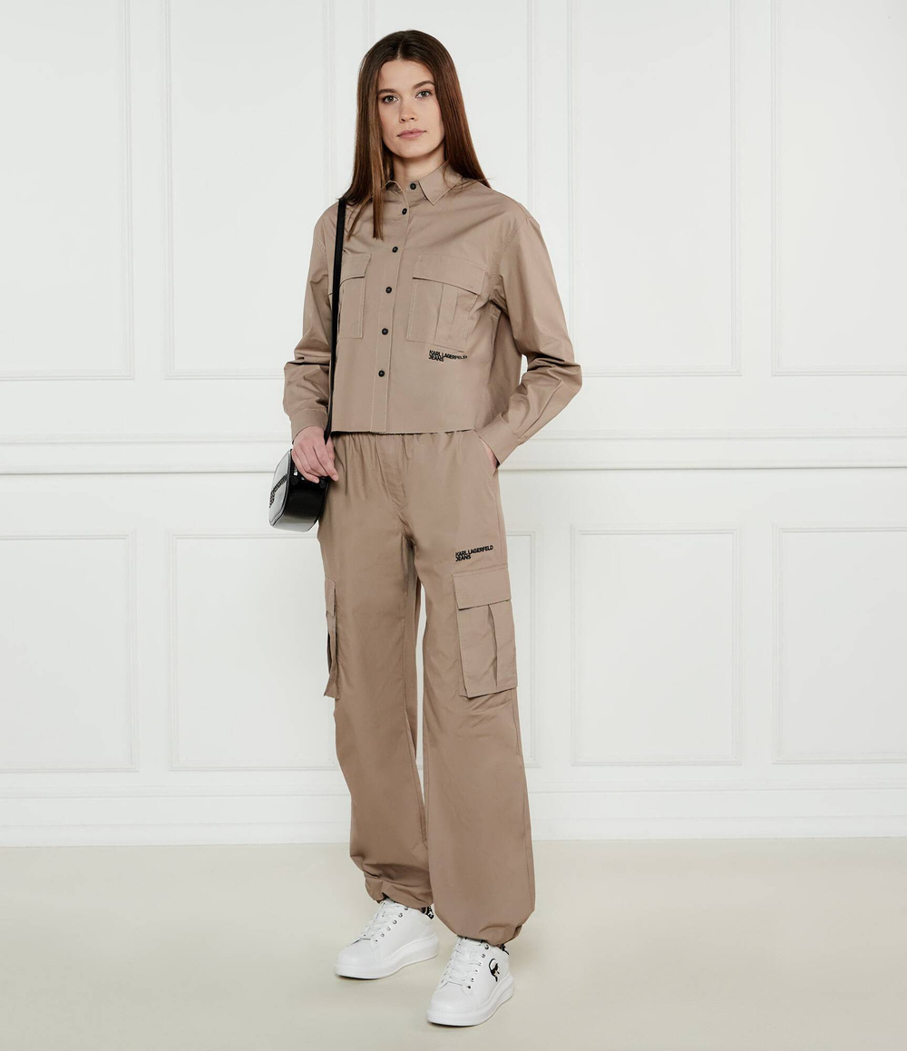 Брюки карго Karl Lagerfeld Jeans - коричневый(A1W10062)