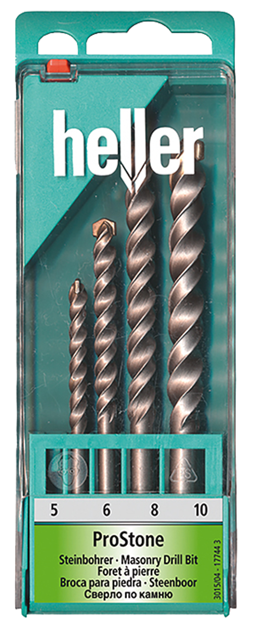 Набор свёрл Heller по камню Prostone 5,6,8,10 мм (4 пр.)