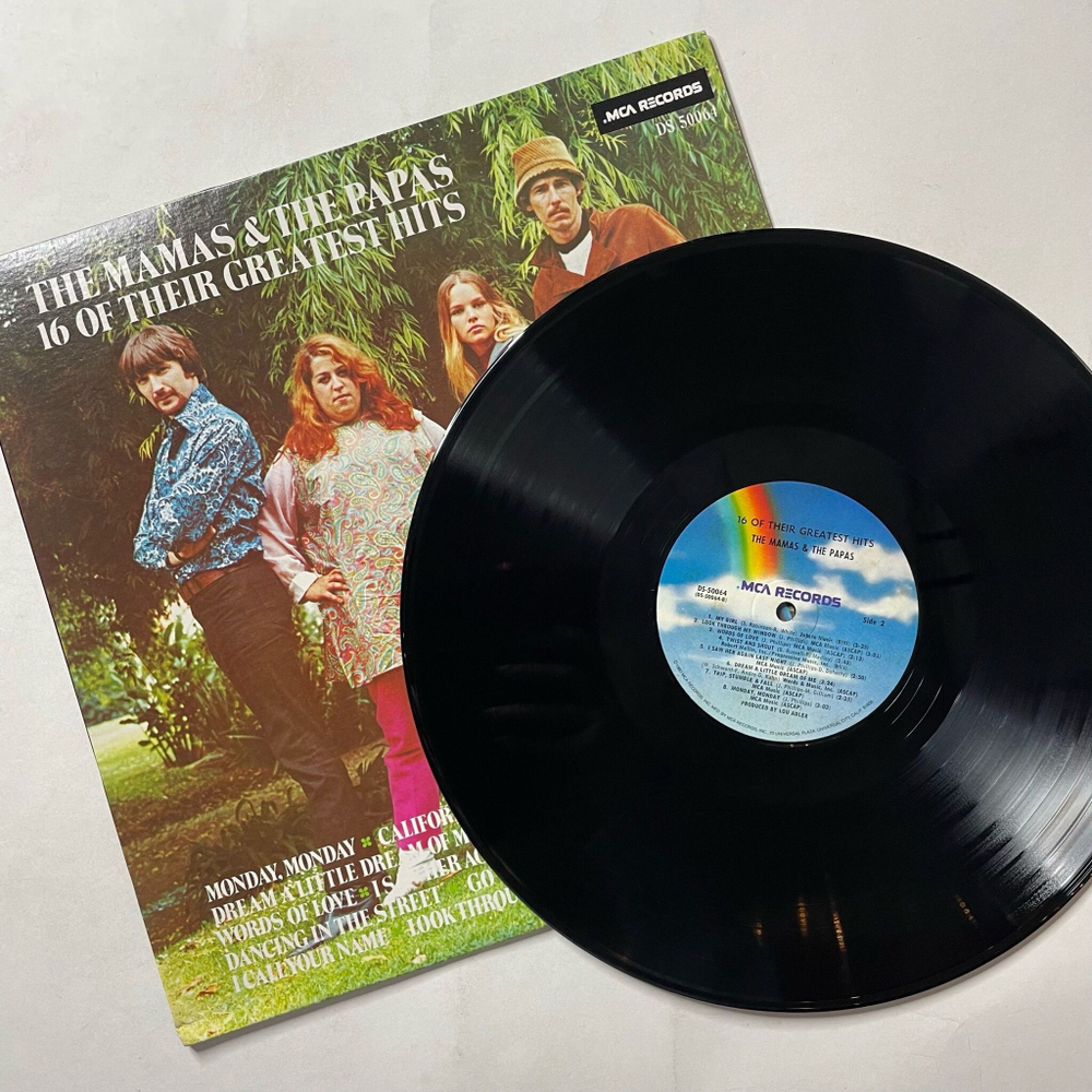 Винтажная виниловая пластинка LP The Mamas and The Papas 16 Of Their Greatest Hits (USA 1975) California Dreamin