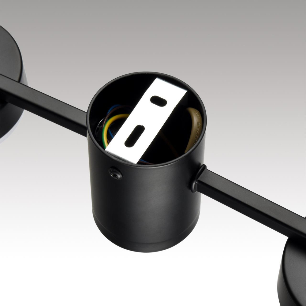 8187/4C COMFI LN25 207 черный, металл Люстра потолочная LED GX53 4*7W 220V SANATA