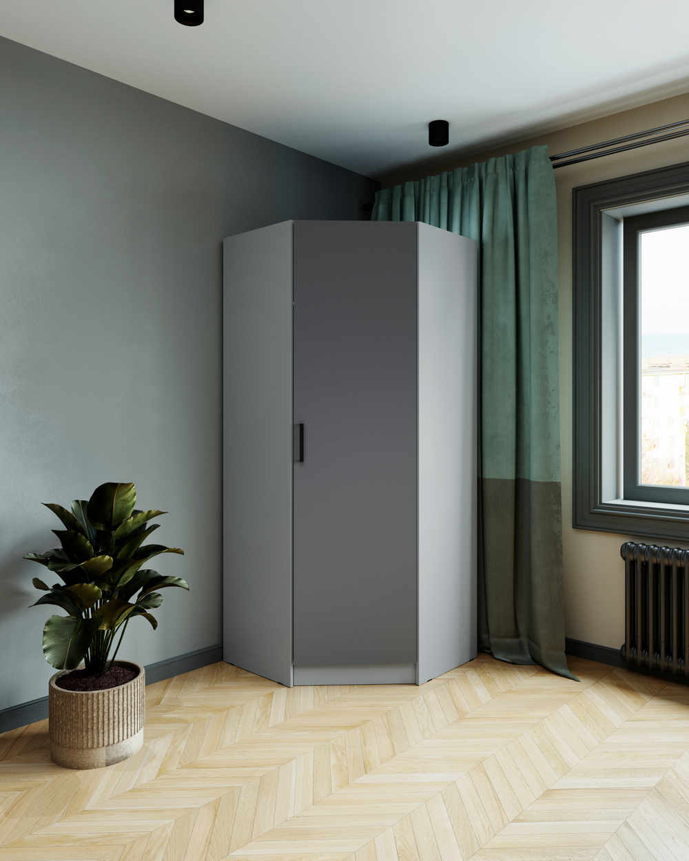 Шкаф угловой Ларс скос (МБ3)