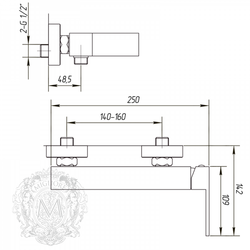 Смеситель для душа Migliore Kvant ML.KVT-2739 схема
