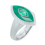 Кольцо с Изумрудом и Бриллиантами, R0084-11/1