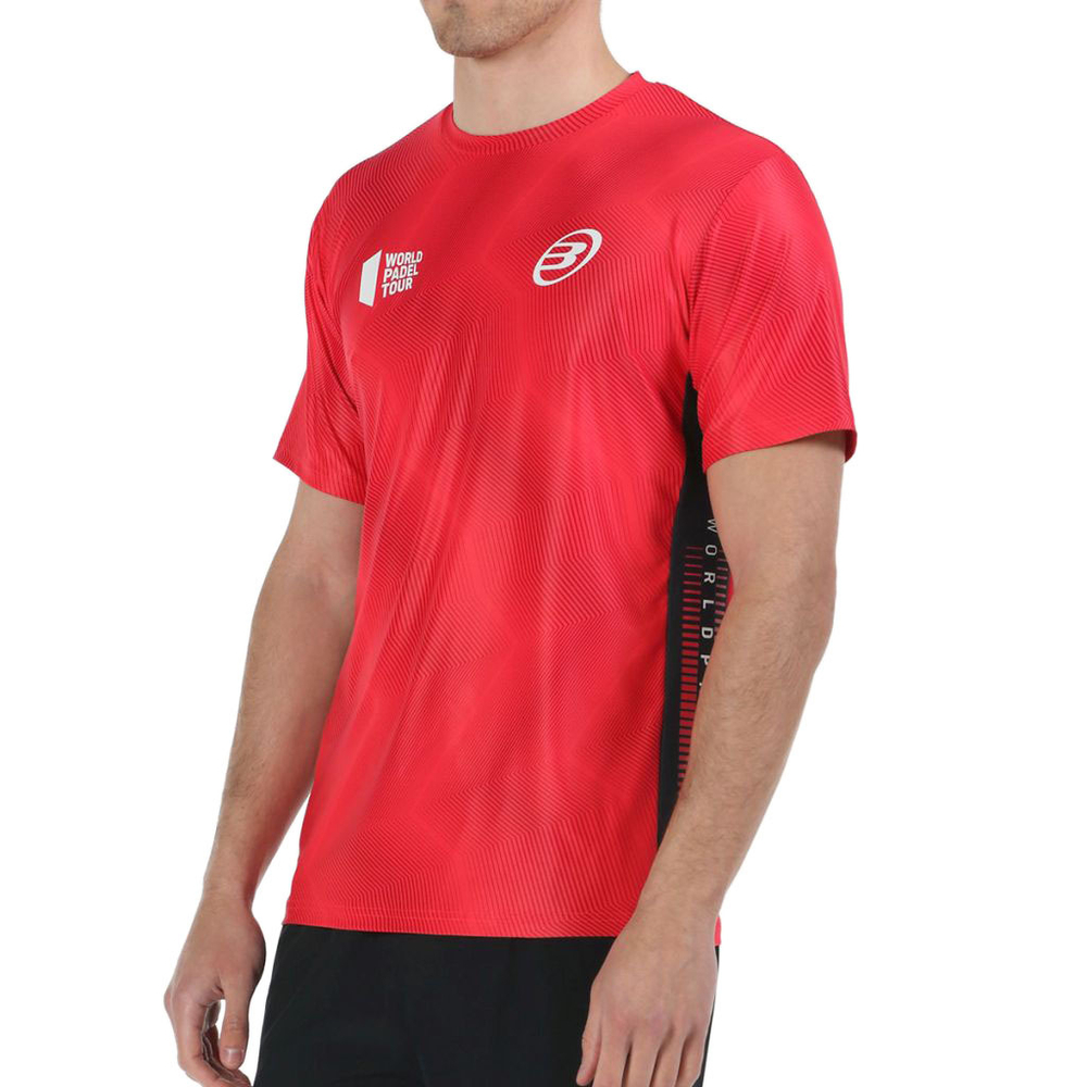 Мужская теннисная футболка Bullpadel Rogor - carmesi fluor