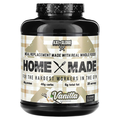 Axe & Sledge Supplements, Home Made, заменитель пищи, со вкусом ванили, 2845 г (100,35 унции)