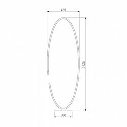 Торшер Eurosvet Gap 80415/1 сатин-никель