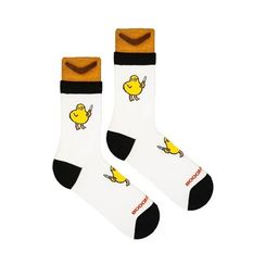 Носки BOOMERANGS Гоп-стоп, белый