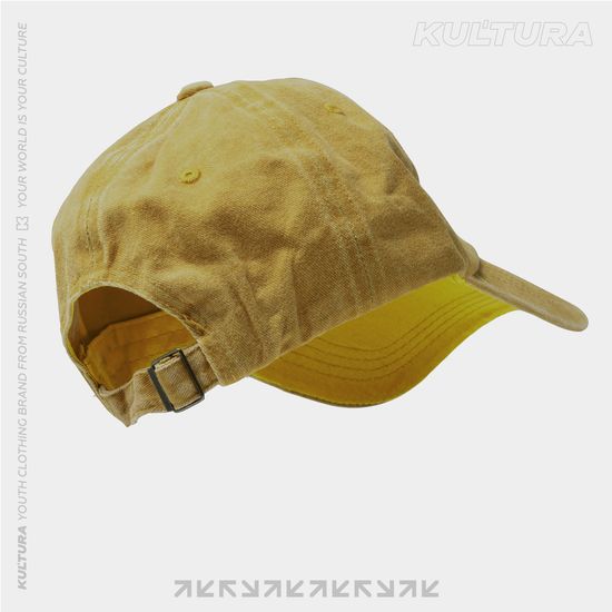 Кепка КУЛЬТУРА "Logo K" garment-dyed жёлтый