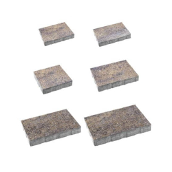 Тротуарная плитка АНТАРА, комплект из 6 видов плит Искусственный камень Доломит