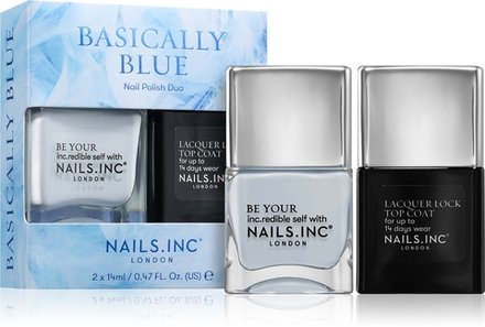Nails Inc. Basically Blue - набор лаков для ногтей,