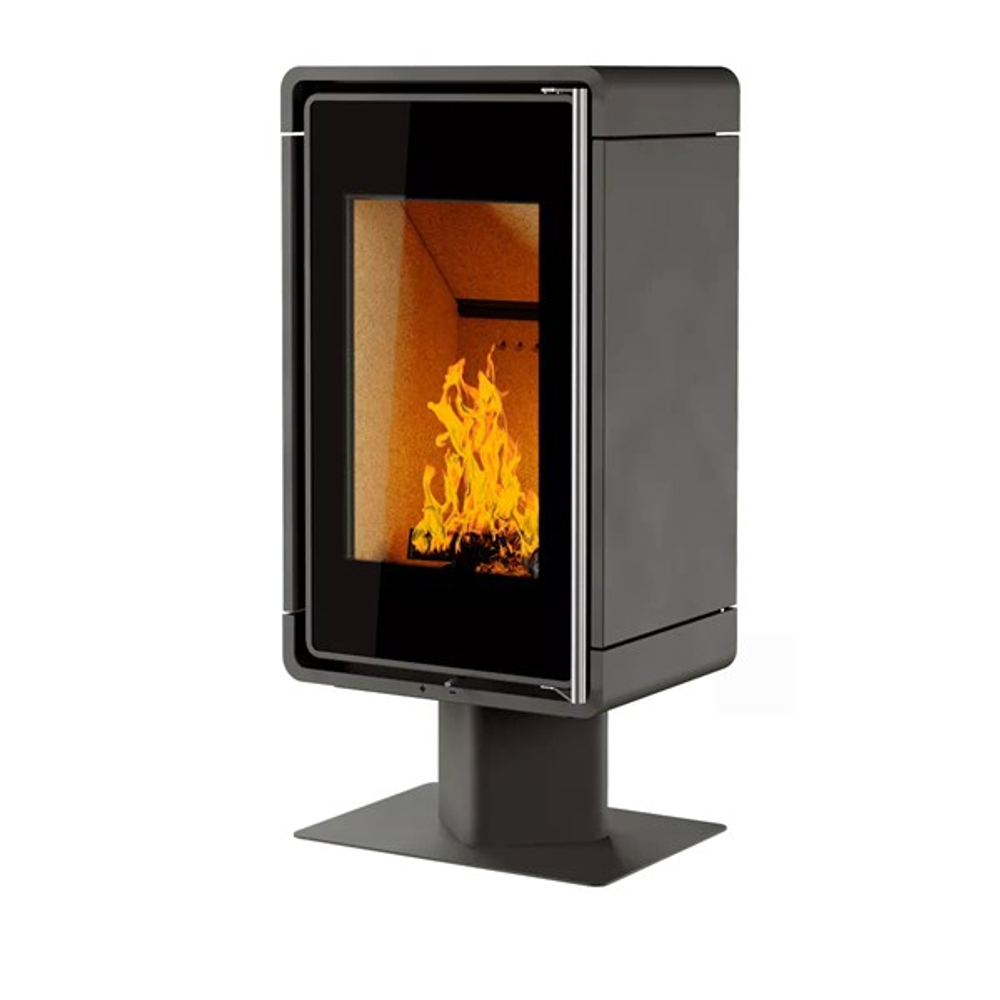 Печь-Камин АСТОВ КУБ (ПК 4581) (МЕТ. НА НИЗКОЙ НОГЕ)