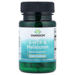 Swanson, 5-HTP и мелатонин, 30 капсул