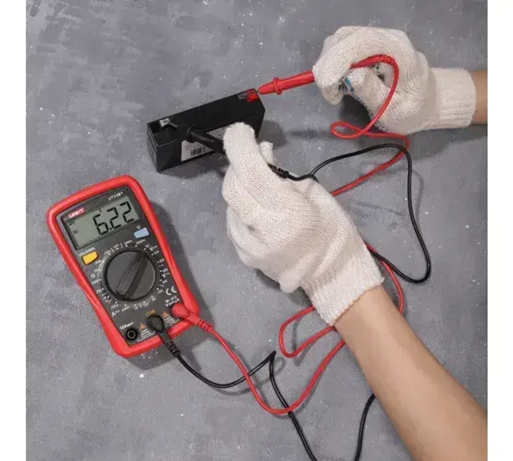 Мультиметр UT33B+ UNI-T тест батареек подсветка автоотключение звуковая прозвонка