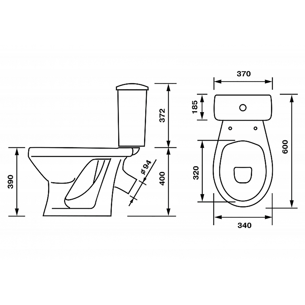 Унитаз-компакт "Радуга" ДЕКОР одуванчик (тарельчат,кос,нижн,сид,арм) (Ст.Оскол)