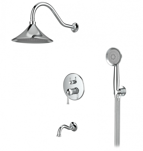 273563 Встроенный смес для душа с 3-функ. (ХРОМ) ViEiR  (5/1шт)