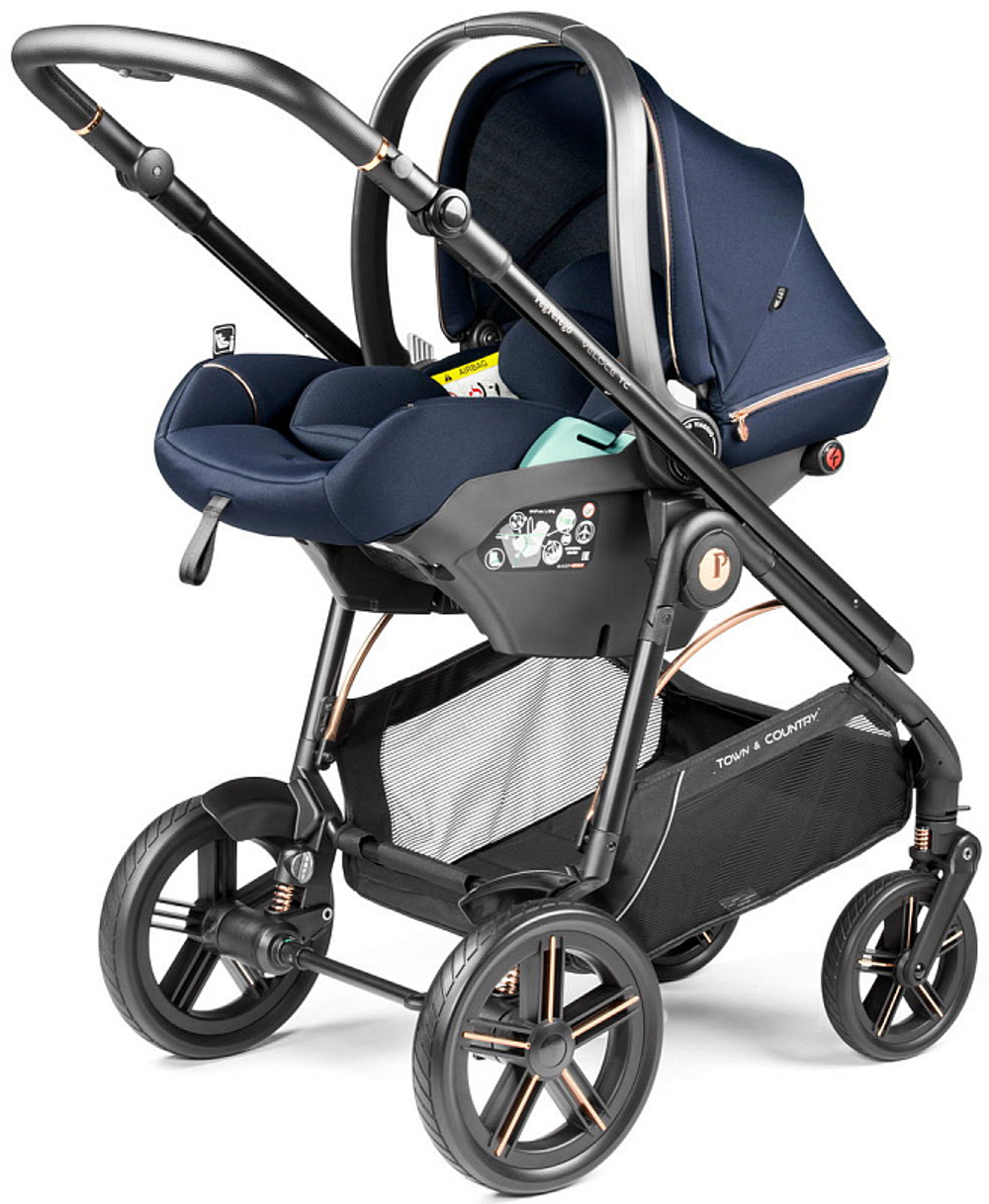 Коляска Peg Perego Veloce TC New Belvedere Lounge 3 в 1 Blue Shine