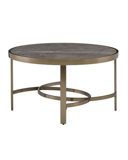 Журнальный столик Адриана 80*80 см серая керамика