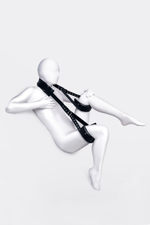 Черные кожаные стропы для фиксации Anonymo (Цвет: черный)