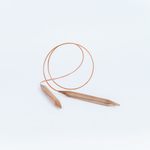 Деревянные круговые спицы для вязания из дерева вишня 14мм. N22