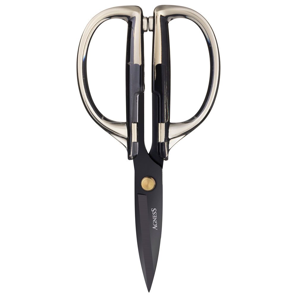 КУХОННЫЕ НОЖНИЦЫ ЦВЕТ ГРАФИТ, ГАЛЬВАНОПОКРЫТИЕ, 19,5СМ (МАЛ=12ШТ)