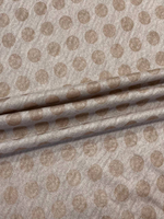 Палантинное полотно Canepa светло-коричневое в крупный горошек