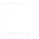 Накладка для розетки с заземлением, защитными шторками и крышкой, S70 (белый матовый)