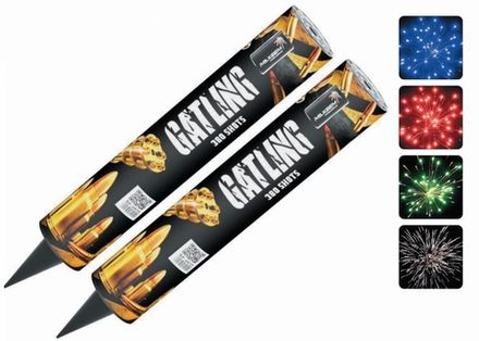 Римская свеча "Gatling" SF-2019 380 залпов * 0,4"  (1/12)