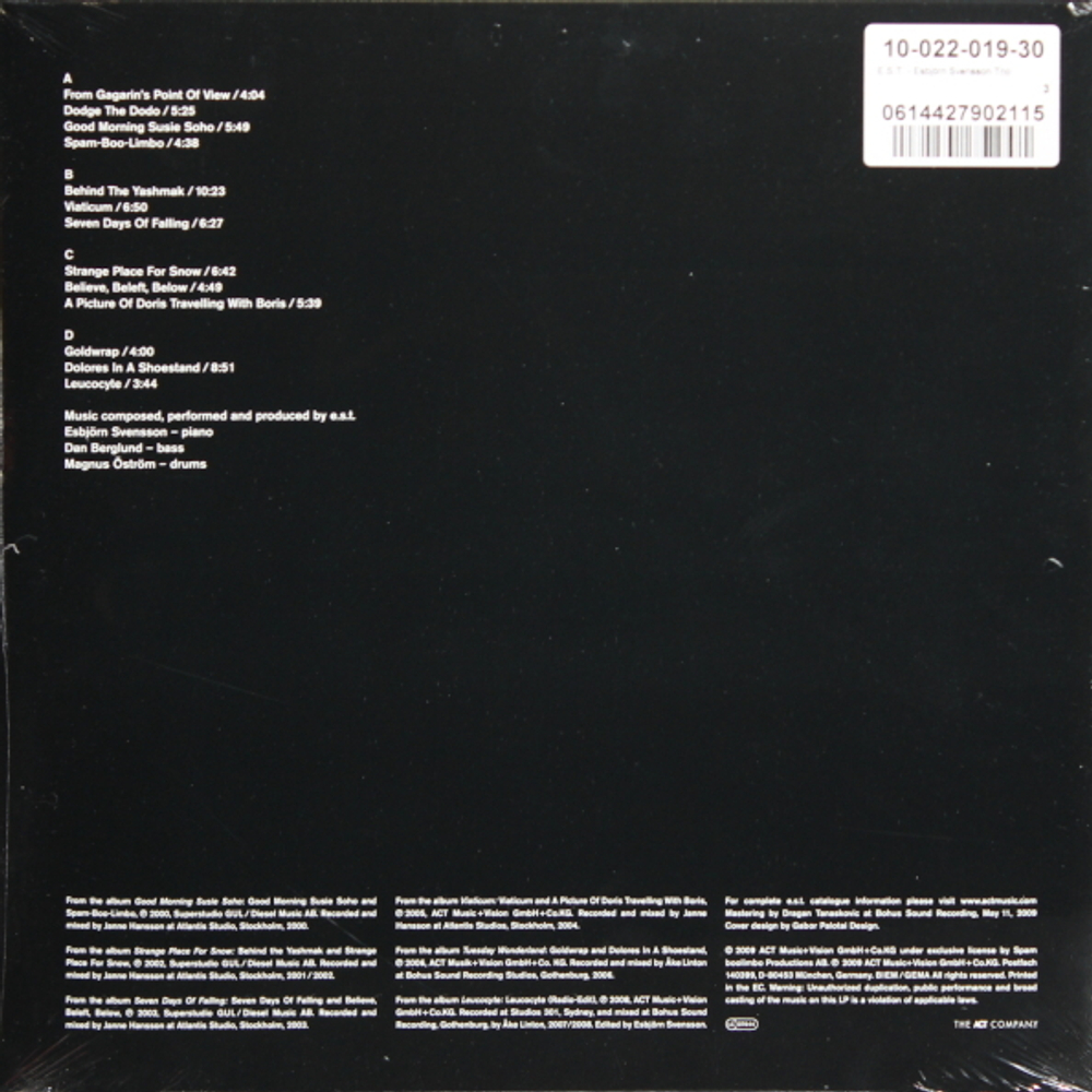 E.S.T. Esbjorn Svensson Trio / Retrospective - The Very Best Of E.S.T. (2LP)