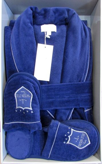 BOSWELL-БОСВЭЛЛ мужской  халат с тапочками  Maison Dor Турция