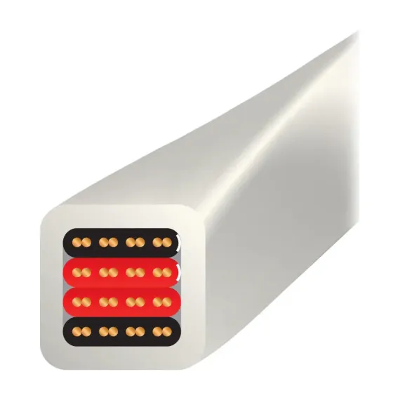Wireworld Luna 8 Biwire Banana - Banana 2.5m
