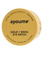Патчи омолаживающие с золотом и улиточным муцином Ayoume Gold+Snail Eye Patch, 60 шт