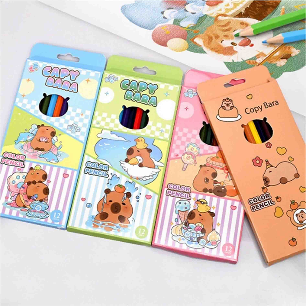 Набор цветных карандашей Капибара