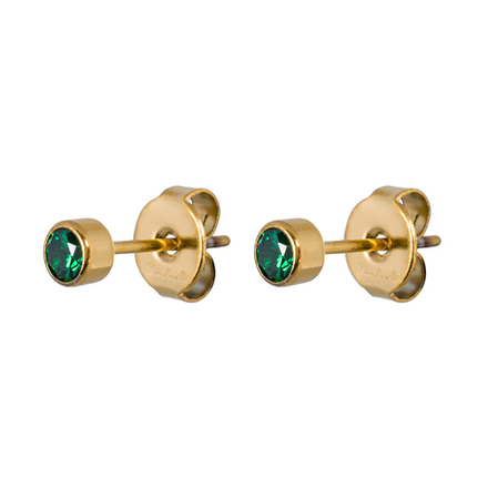 Серьги пусеты Fiore Luna Cubic zirconia Green SWE0128 G G