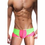 Мужские трусы хипсы розово-зеленые Cosmos Colors L30PGG