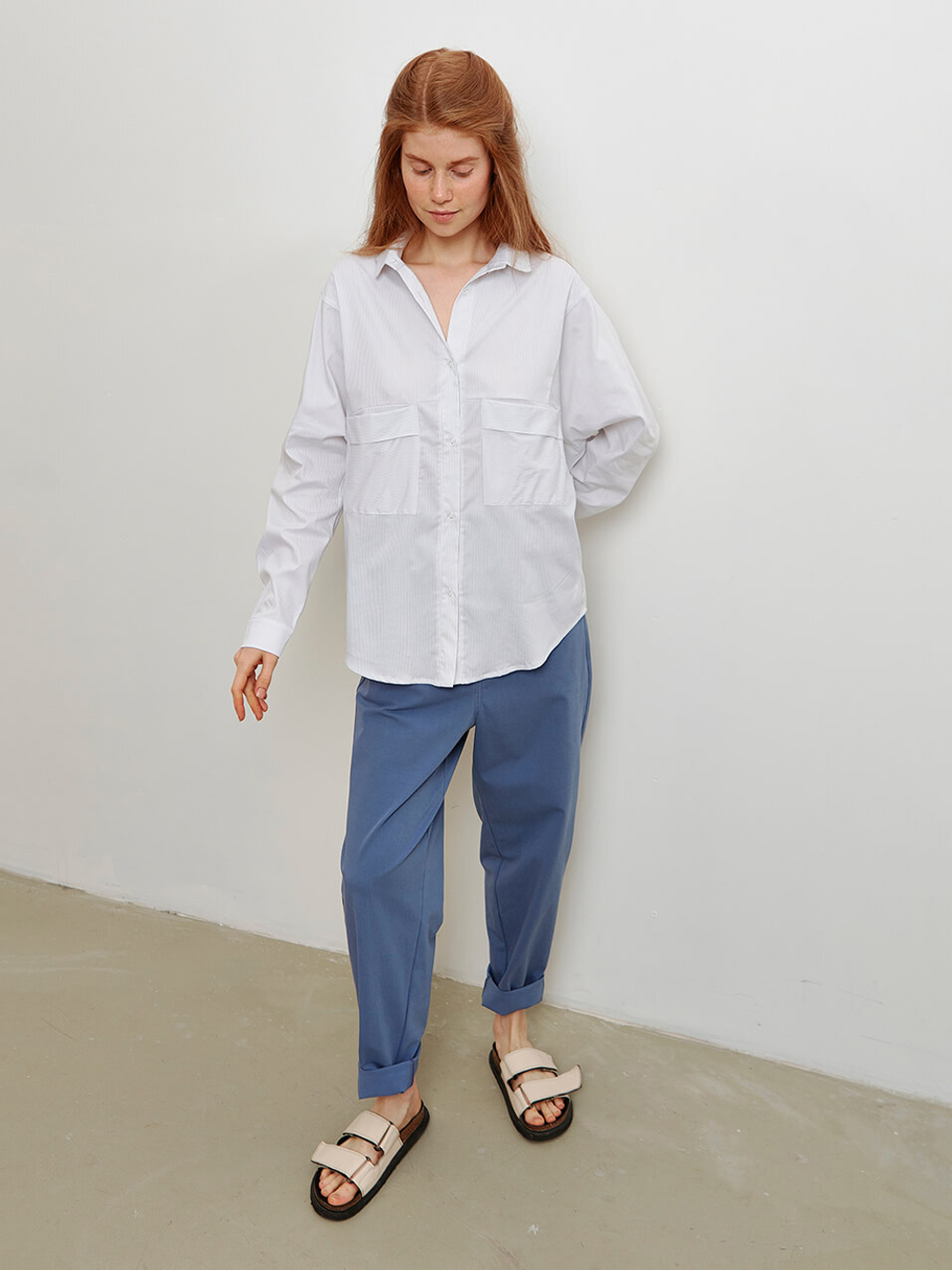 Рубашка Camel White Stripe