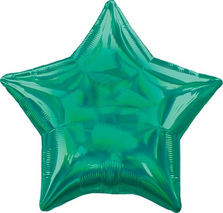 А 19"/48 см, Звезда, Переливы, Блеск, Зеленый (Green), 1 шт