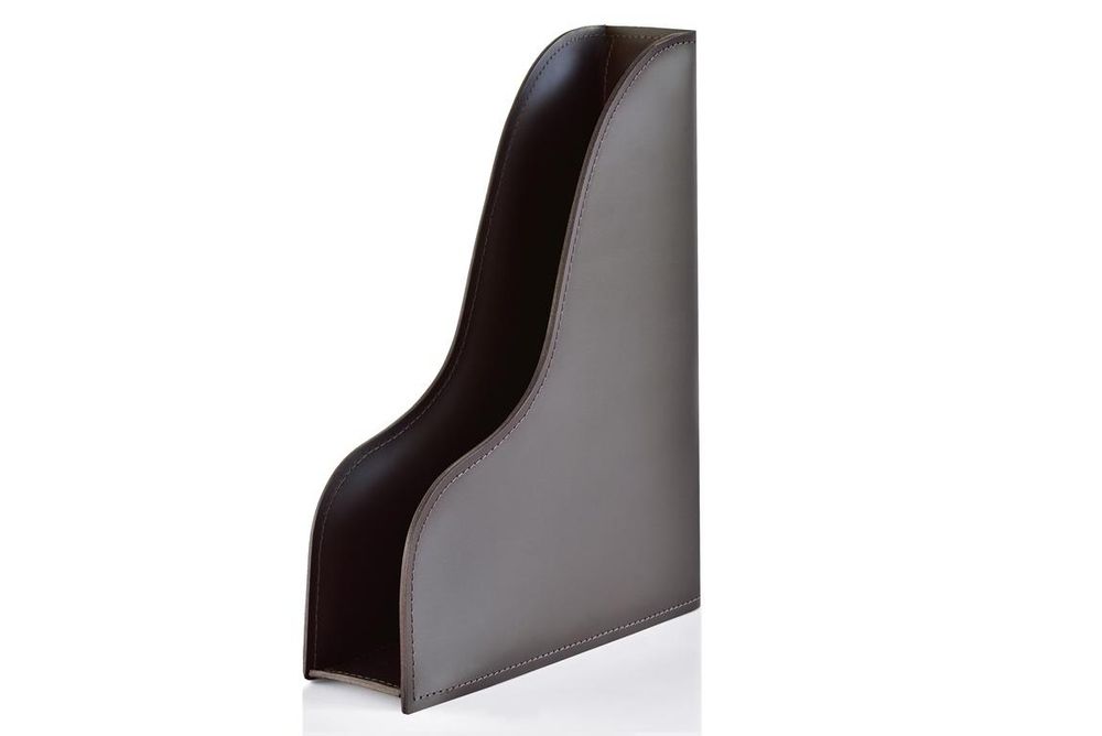 лоток вертикальный а4 из кожи коричневый