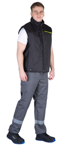 Жилет Delta Plus FIDJI3 цвет серый с черным