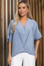 Блуза Свобода мысли (голубая) Б13362-7М LT Collection