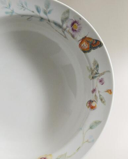Zara Home тарелка из фарфора, цвет бежевый, 18 см