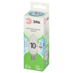 Лампа светодиодная ЭРА GREEN LINE LED B35-10W-840-E14 GL 10Вт свеча яркий белый свет E14 | Лампы cветодиодные Свеча (B/C)