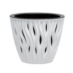 Кашпо "Вдохновение" (3л.) Цв. Белый/Чёрный